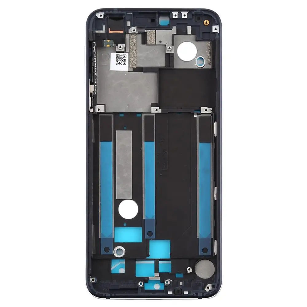 Черный Передний корпус ЖК-рамка пластина для Nokia 7,1 TA-1100 TA-1096 TA-1095 TA-1085 TA-1097 TA - Цвет: Черный