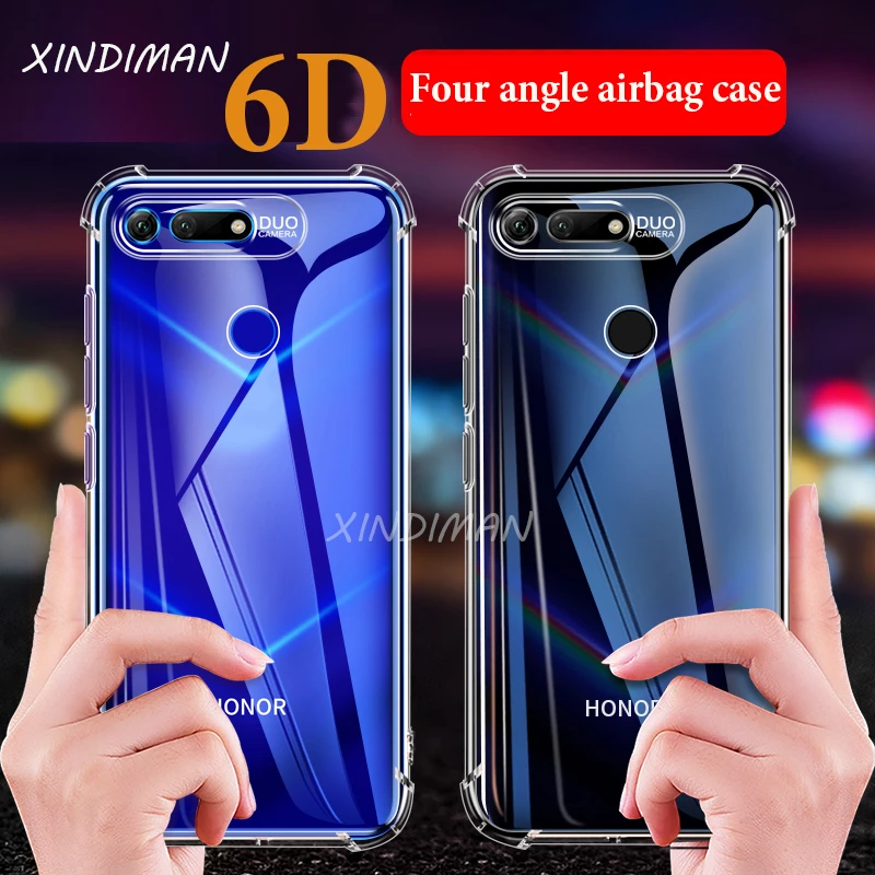 6D Four angle back cover for huawei honor8 8lite 8X 8A case tpu airbag capa honor9 9lite 10 10lite honor20lite coque |