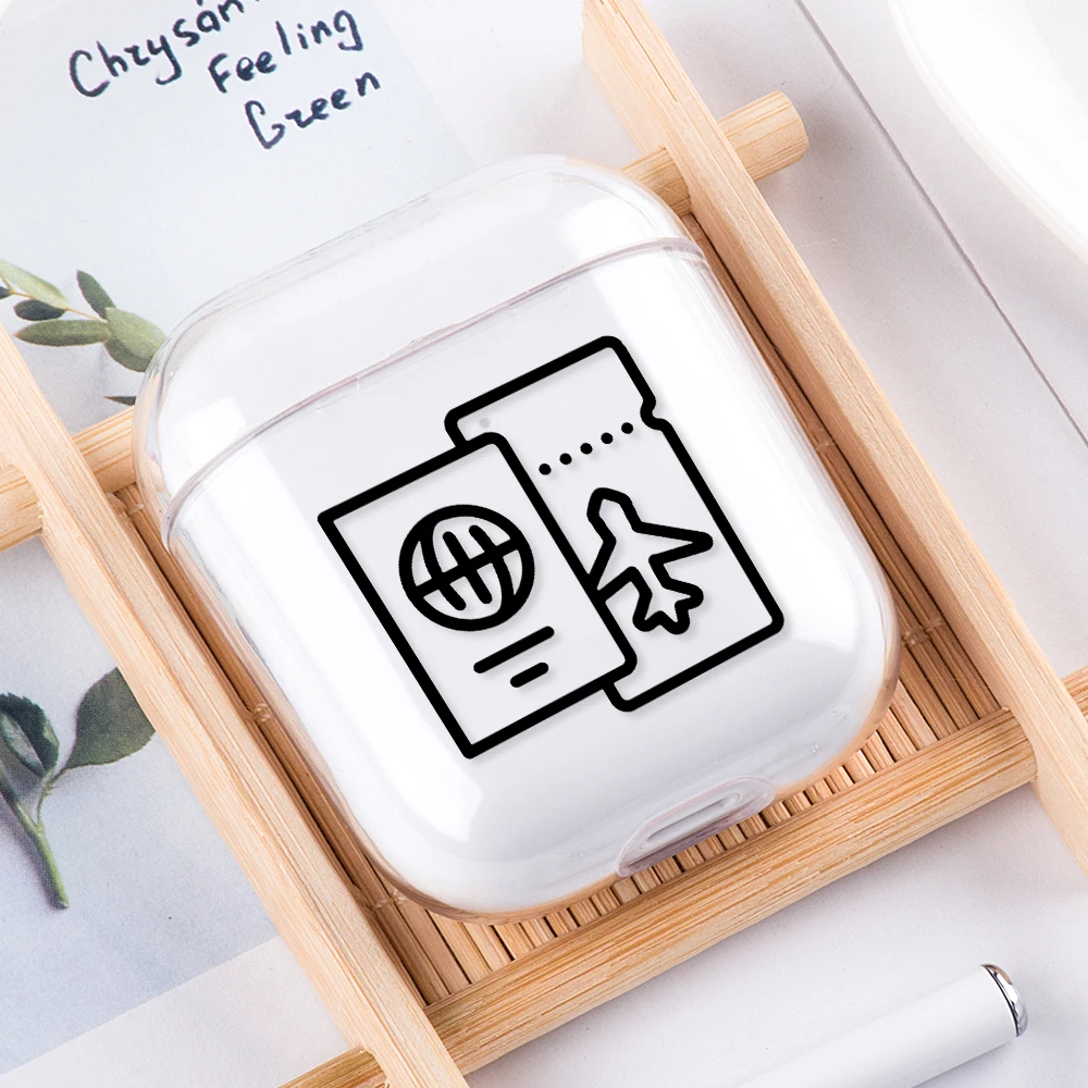 Роскошный чехол для наушников с рисунком для Airpods 2 1, прозрачные аксессуары, чехол для наушников AirPod, чехол, оболочка
