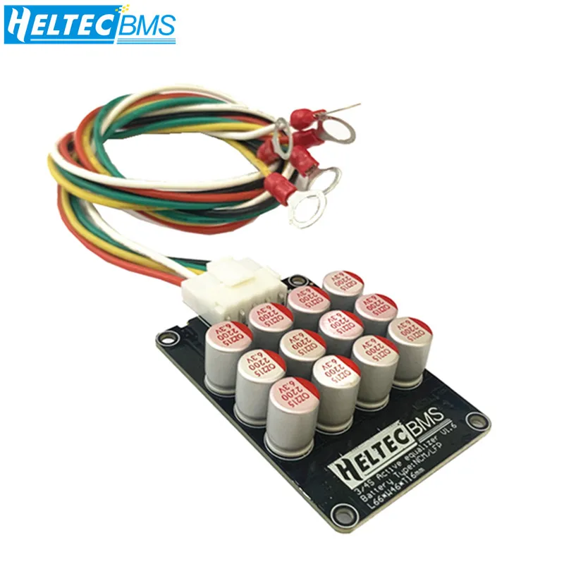 Cabo de Silicone Heltec Active Balancer Capacitor Equalizador Ativo Lifepo4 Lipo Rv1-8 Cobre Nariz Fio Conector 3s 4s 5a - Image 3