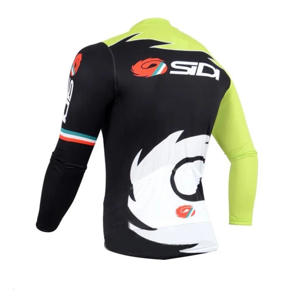 Sidi Pro team велосипедная футболка с длинным рукавом, осенняя одежда для горного велосипеда, Мужская Уличная велосипедная спортивная одежда, быстросохнущая