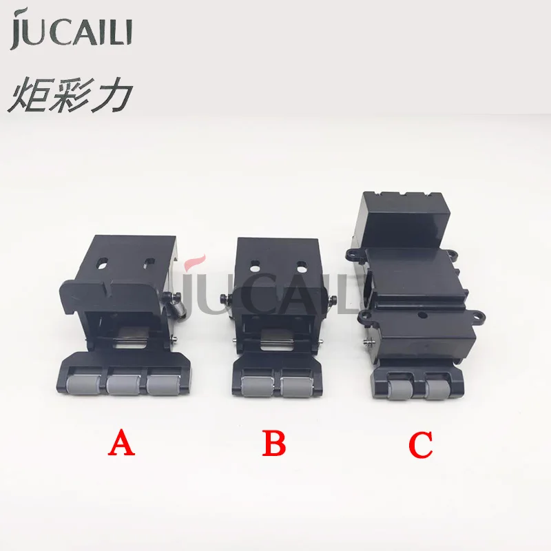 

Jucaili 2pcs/lot large format printer pinch roller assembly for Allwin Yongli Gongzheng Xuli rubber roller paper pressure