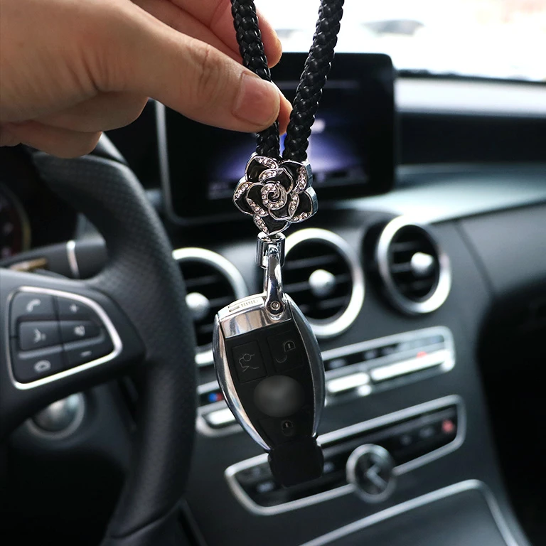 Универсальный автомобильный брелок для ключей творческое ручной работы плетеная веревка брелок с отверткой шнурок для ключей кольцо