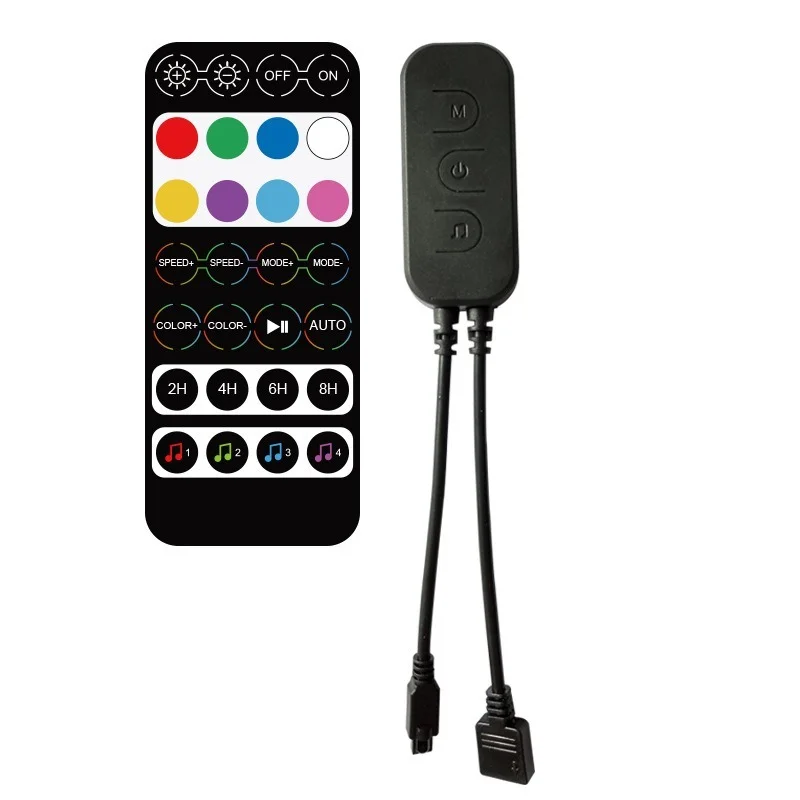 DC5-24V 28Keys RF Wireless Bluetooth-compatible Music Controller for 3528 5050 Flexible LED Pixel Strip Light APP Remote Control |