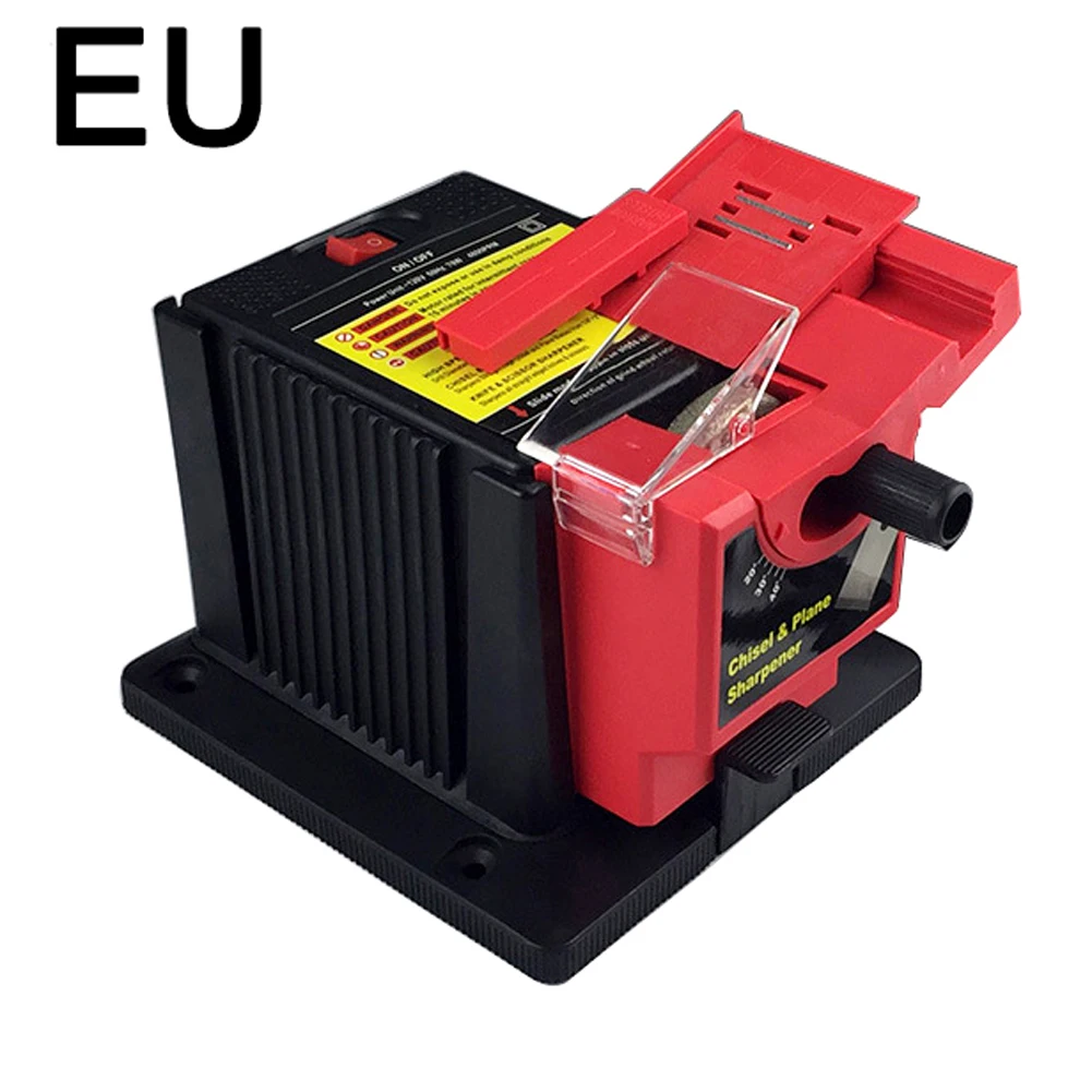 EU Plug Бытовая многофункциональная электрическая точилка для ножей, сверла, точильный станок, нож, заточка для ножниц, мощный шлифовальный инструмент DIY - Цвет: EU Plug