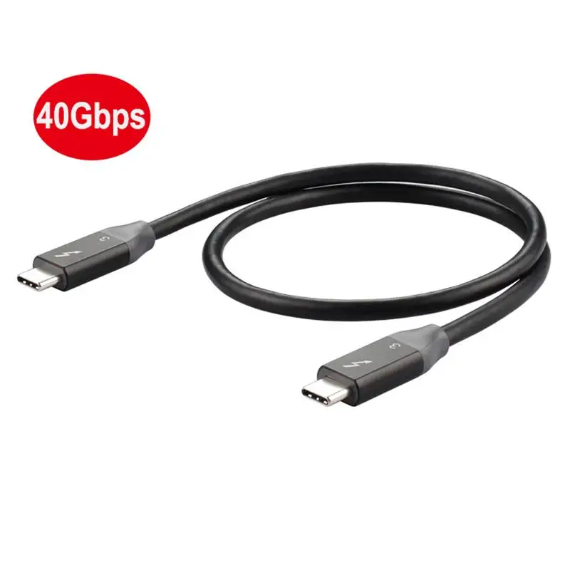 Thunderbolt 3 кабеля 40 Гбит/с кабель-Переходник USB C на 100W 5A/20V кабель со штыревыми