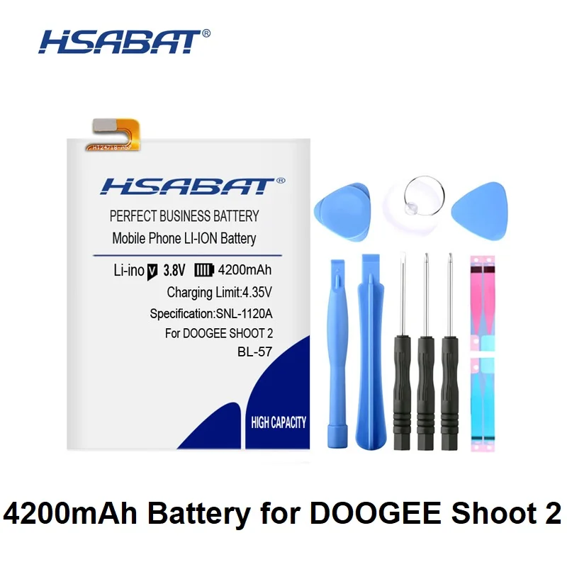 HSABAT 4200mAh BL-57 Аккумулятор Для Doogee Shoot2 Shoot 2