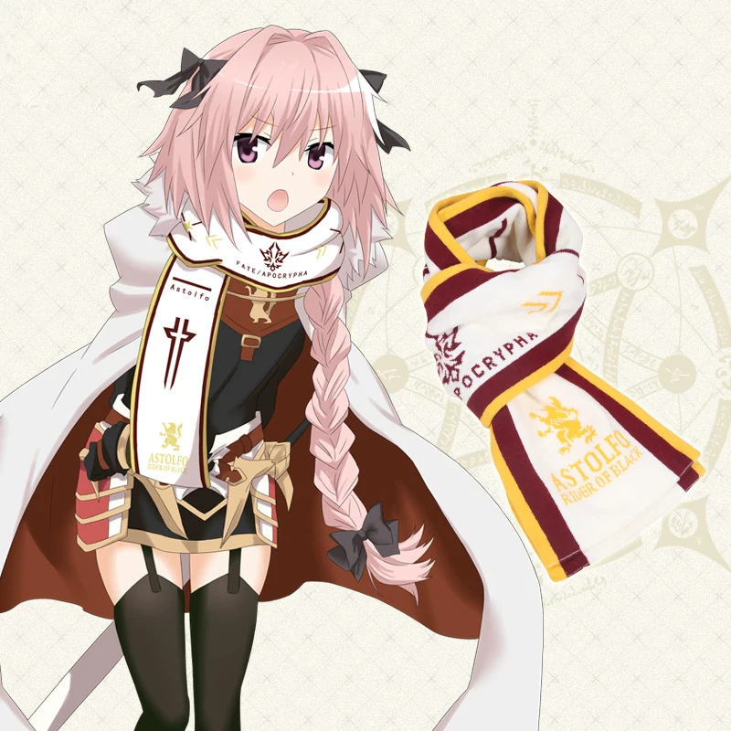 Зимний Шарф Аниме игра Fate/Apocrypha Astolfo Косплей шейный платок Модный женский мужской