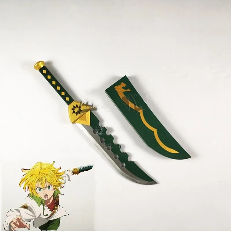 Seven Dear Sins Meliodas Demon Save Knife Реплика реквизит меч из ПВХ оружие костюм для детей