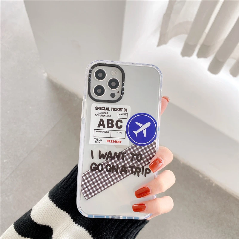 Simple Ticket label Case For iPhone 2