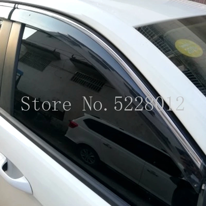 Для Ford Focus 2011- окна Козырьки Навесы дождь Защита от солнца дефлектор гвардии Vent протектор Чехлы 4 шт./компл. автомобильные аксессуары