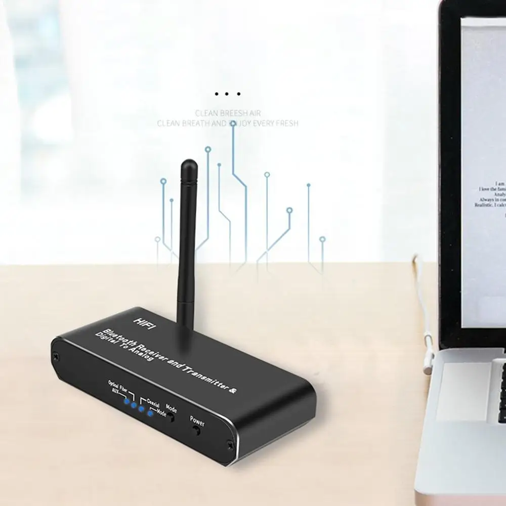 Upgraded Bluetooth 5 0 Audio Transmitter Receiver Music Wireless Adapter For Car PC TV Headphones