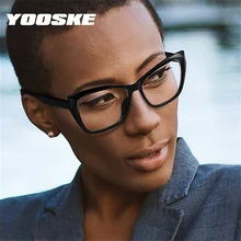 YOOSKE, оправа для очков "кошачий глаз", женские очки, анти-синий светильник, модные очки TR90, Прозрачная Оптическая оправа, компьютерные очки