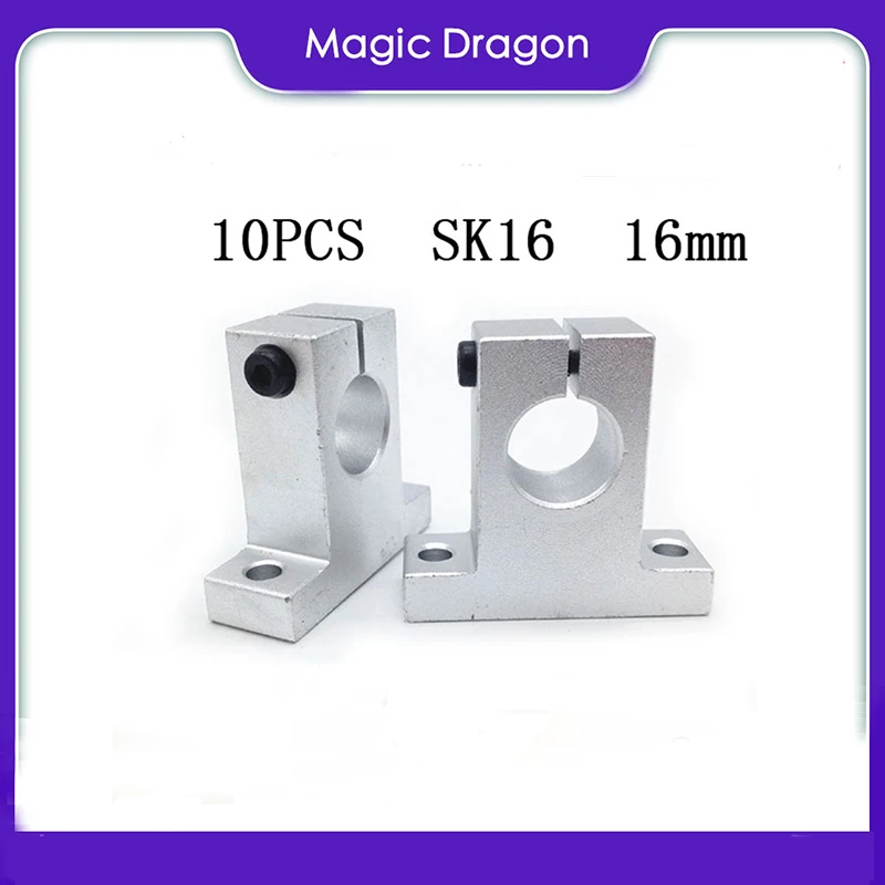 

Бесплатная доставка 10 шт./лот SK16 16 мм линейный подшипник вал опоры XYZ Настольный фрезерный станок с ЧПУ SH16A детали для 3D-принтера