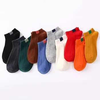 

2019 Fashion Streetwear Ladies Socks Cotton Slippers Short Ankle Socks for Women 10 Colors High Quality Very Cute 02