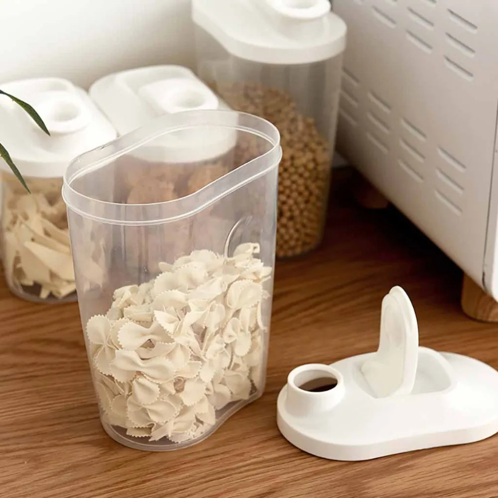 Пластиковый для хранения еды тара для крупы для шкафчика коробка для кухни пищевой для зёрен контейнер для риса крышка чашки кухонные аксессуары A40