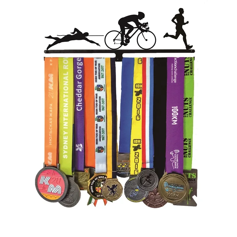 1 bar  triathlon medal hanger