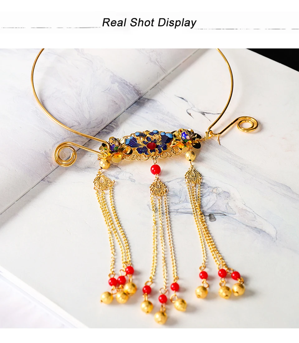 Chinese Traditional Collar Accessories Super Fairy Retro Necklace Chain Costume Ornaments Antique Ornaments