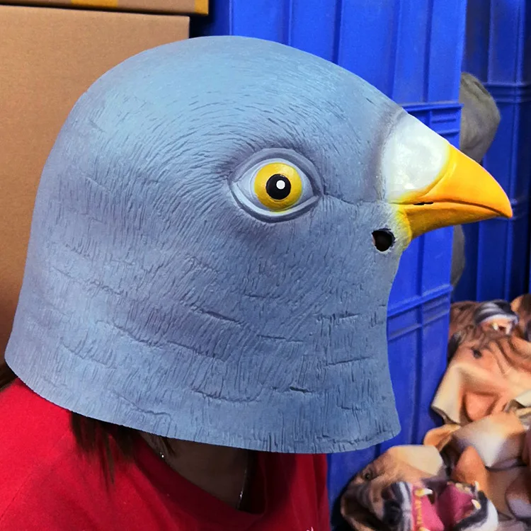 

Pigeon Mask Halloween COS Crazy Animal Latex Mask Makeup Ball Props