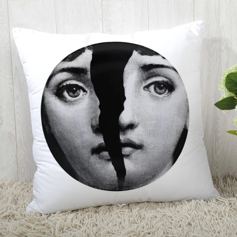 Дропшиппинг Подушка Чехол Fornasetti-серия для искусства Спальня в Гостиная домой зал для декоративных подушек Крышка для женщин размером 45*45 см