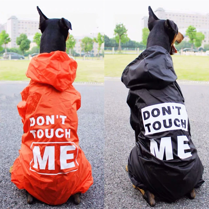 Waterproof Dog Raincoat Jumpsuit For Medium Large Dogs Outdoor Pet Clothes Puppy Doberman Labrador Husky Jacket TLC02