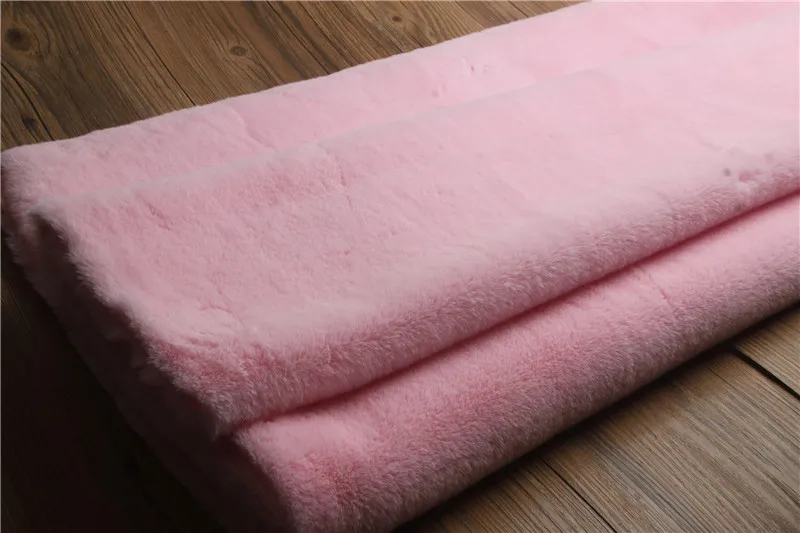 30 light pink 50X160 см Искусственный Ангорский волчок ткань утолщение материал МЕХ, DIY счетчик игрушек выставочный фон 900 г/м 12 мм толщина - Цвет: 30 light pink