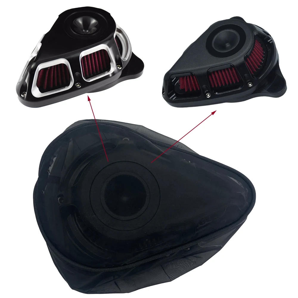 Motorcycle Black Protective Cover Air Filter Heavy Breather Rain Sock Harley Sportster Touring Dyna Softail Air Cleaner Kits air filter cleaner motocross air filter air filter motorcycle air filter cover motorcycle air filter