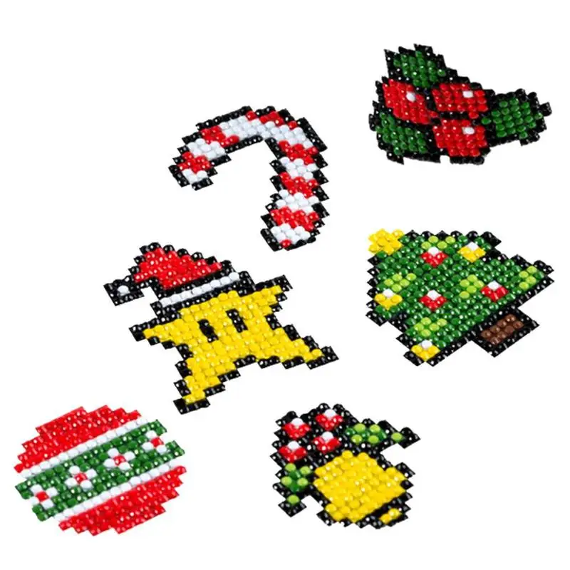 

DIY Patterns Diamond Embroidery 5D Diamond Painting For Children Round Diamond Crafts Double Sided Sticker Christmas Decoration