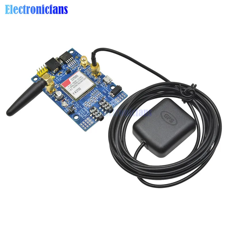 SIM808 модуль GSM GPRS gps макетная плата SMA с gps антенной для Arduino