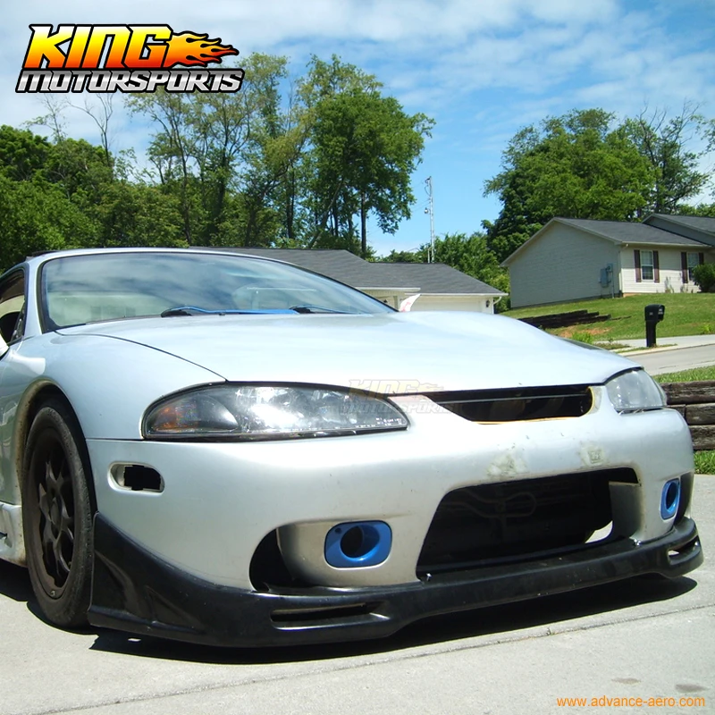 Подходит для 97 99 98 Mitsubishi Eclipse ПУ передний бампер спойлер|bumper lip spoiler|front bumper spoilerlip