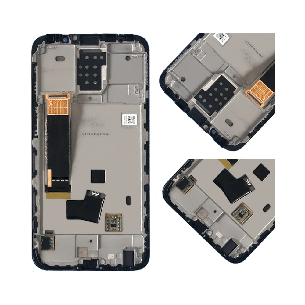 Для MEIZU 16X lcd кодирующий преобразователь сенсорного экрана в сборе для Meizu 16x дисплей с рамкой отпечатков пальцев Замена M872Q M872H