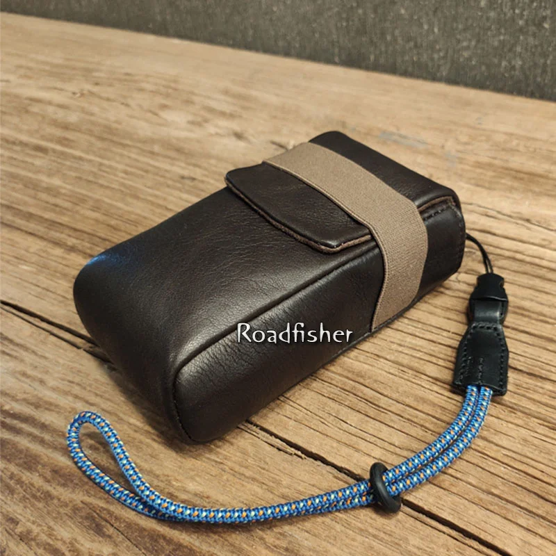 Roadfisher из натуральной кожи ручной работы чехол для портативной камеры Карманный защитный чехол может соответствовать sony Black Card CONTAX T2/T3