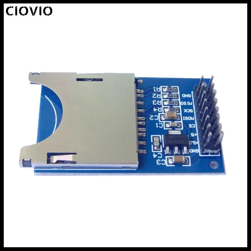 CIOVIO 10 шт. sd-карты модуль слот считыватель для Arduino UNO R3 Mega 2560