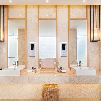 

Non Automatic Induction Hotel Soap Dispenser Toilet 1000ml Hospital Office Multifunctional Modern Wall Mounted