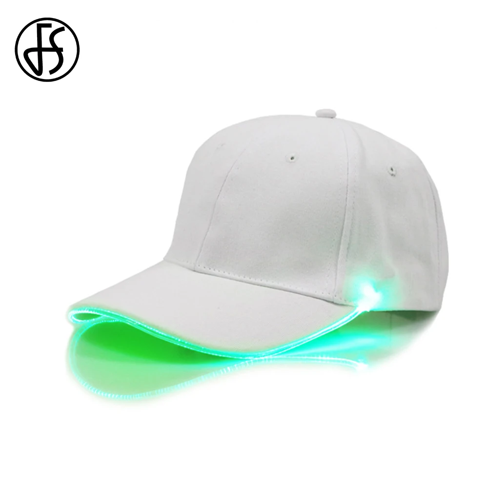 FS светодиодный бейсболка для женщин и мужчин зарядка через usb Ночная линия многоцветные высокого качества уличная хип хоп папа шляпа бренда Gorra Hombre