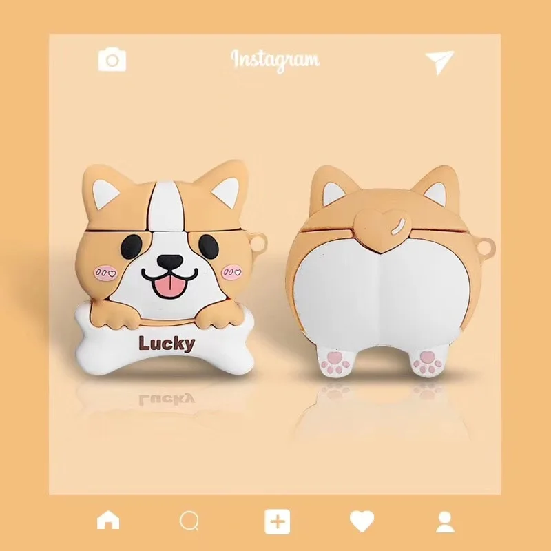 Teyomi 3D милый корги собака чехол для Airpods Pro Чехол Мягкий силиконовый 1/2 детей |