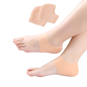 

1Pair Peds Transparent Silicone Moisturizing Gel Heel Sock Cracked Foot Skin Gel Care Support Protector Socks Peds