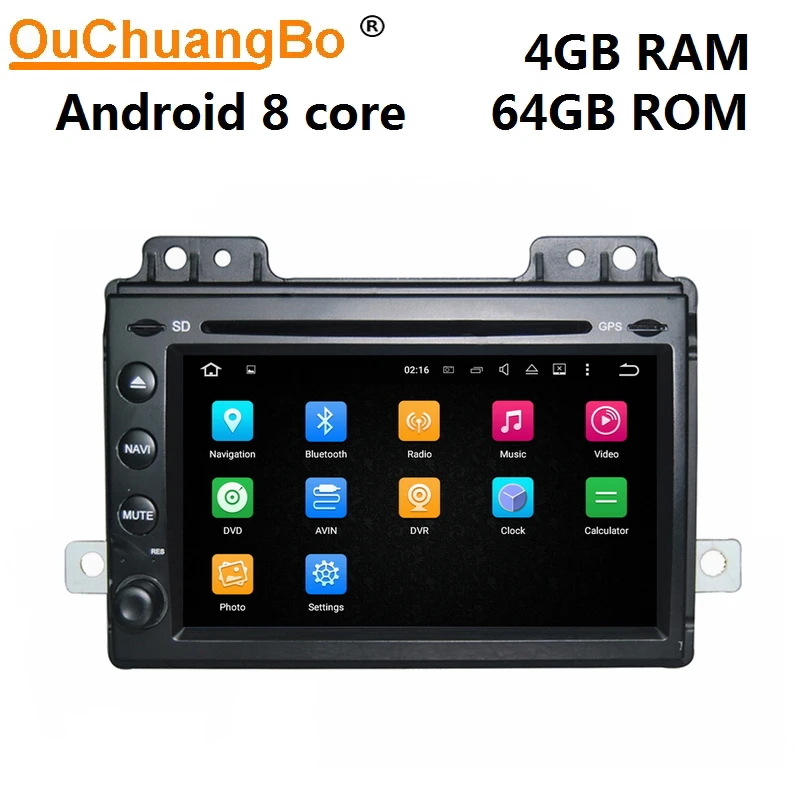 Ouchuangbo аудио плеер gps радио для land Rover freelander 2004-2007 android 9,0 система 8 ядерный 4 Гб+ 64 ГБ