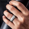 Men Silicone Rings Hypoallergenic Flexible Sports Antibacterial Wedding Rubber Bands 8mm Food Grade FDA Silicone Finger Ring 6
