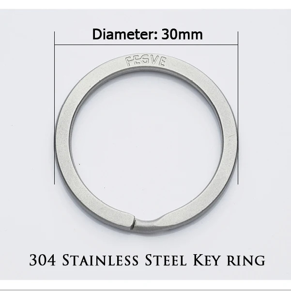 304 Stainless steel Jobon брелок из настоящего титана с надписями на заказ, Суперлегкий титановый брелок для ключей EDC, висячая пряжка, автомобильные держатели для ключей - Цвет: 304 Stainless steel