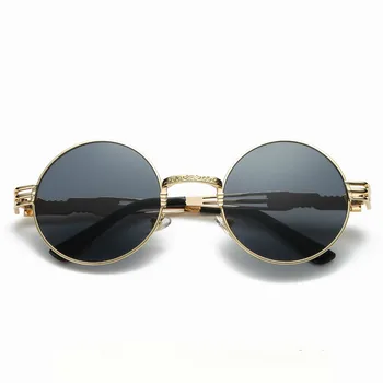 

Personalized Steam Punk Sun Glasses Round Frame Fashion Women's Sunglasses Men's Travel Street Glasses Adornment UV400 Summer