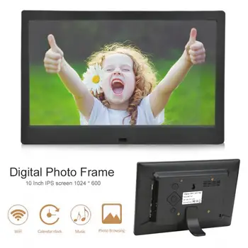 

10 inch 1024*600 HD Digital Photo Frame Screen Multiple Languages Digital Album Video Pictures Music Dispaly for Wedding Present