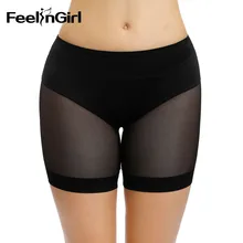 FeelinGirl Женские Трусики-сетка с высокой растягивающейся сеткой для коррекции фигуры, комфортное нижнее белье для подтягивания попа, Корректирующее белье