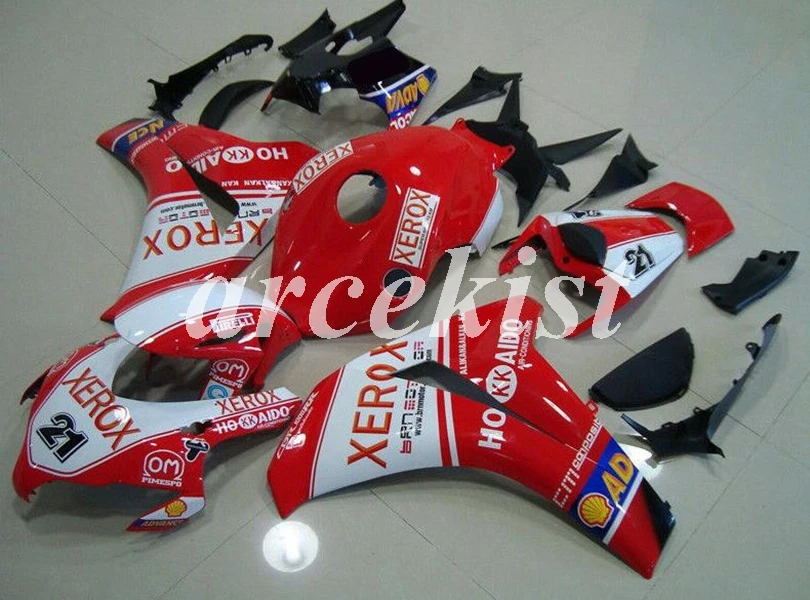 ABS литьевая форма мотоцикл обтекатели комплект Подходит для Honda CBR1000RR 08 09 10 11 2008-2011 набор кузова красный белый