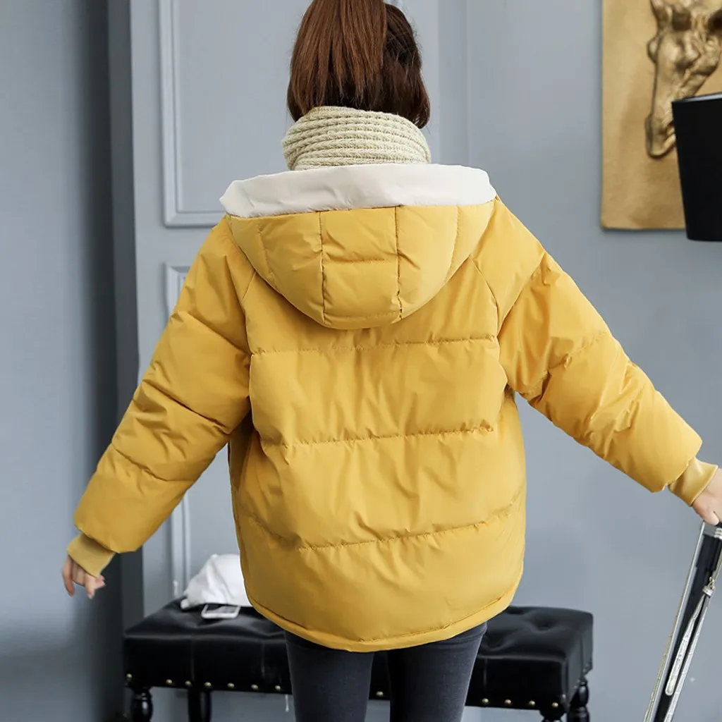 JAYCOSIN, Зимняя женская куртка Chaqueta Mujer, плотная верхняя одежда, пальто с капюшоном, короткие женские куртки с хлопковой подкладкой, Jaqueta 19AUG20