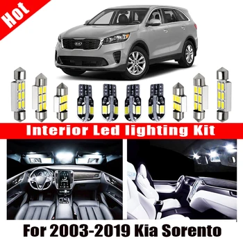 

White car accessories Canbus Error Free LED Interior Light For 2003-2019 Kia Sorento Reading Light Kit Map Dome License Lamp