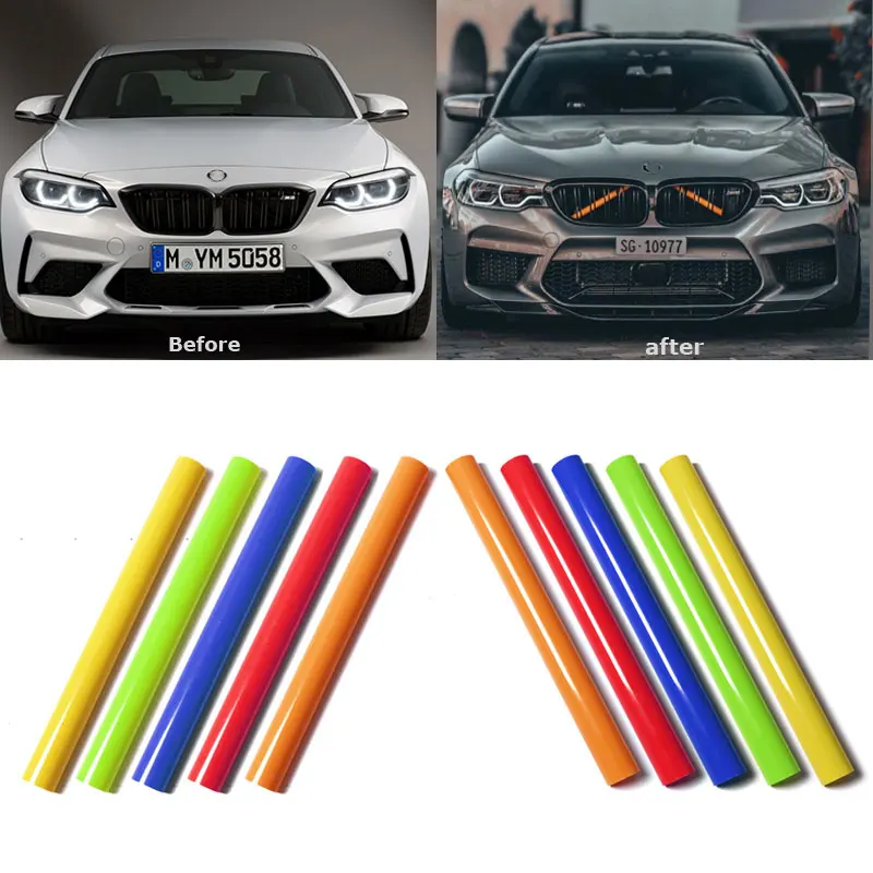 Vorne Niere Kühlergrill Abdeckung Trim Streifen für BMW F10 F11 F20 F30 F32  F33 3 4 5 7 M Sport stil Dekoration Grille Auto Decor Aufkleber - AliExpress