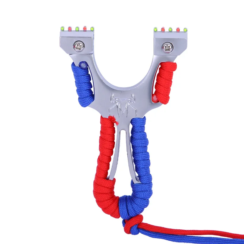 Портативная Рогатка для охоты стрельбы паука плоская резиновая лента