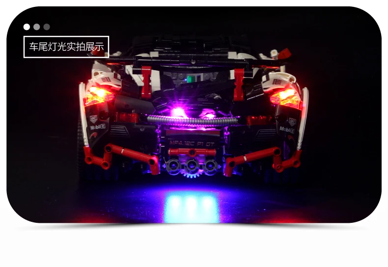 Technic RC гоночный автомобиль с мотором светодиодный светильник Fuction App управление Icarus суперкар MOC-4562 строительные блоки кирпичи развивающие игрушки