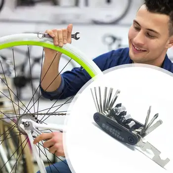 

15 In 1 Multifunctional Bicycle Combination Tools Multi-Purpose Bicycle Repair Tools Carbon Steel Tools